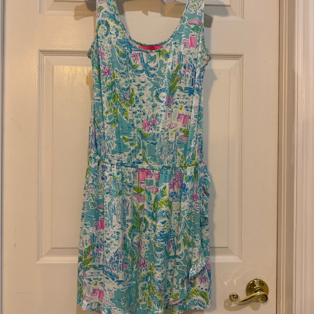 🦩🌴Lilly Pulitzer Analee Romper~What a Lovely Place EUC🦩🌴 - Picture 5 of 16